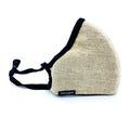(4 Pack) Unicorn Natural Linen (Black Band) Nanotechnology Mask Reusable 3-ply