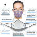 (4 Pack) Unicorn Lace (Limited Edition) Nanotechnology Mask Reusable 3-ply