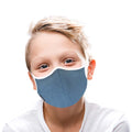 Unicorn Kids Mask 100% Certified Organic Indigo Blue Tencel Plant-dyed - ASTM F3502 Mask Reusable 3-ply