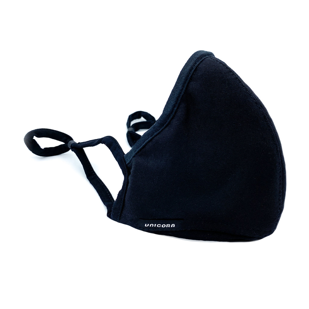 Black Tencel Unicorn Mask